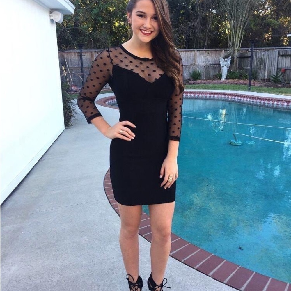 Bebe little black dress size XS